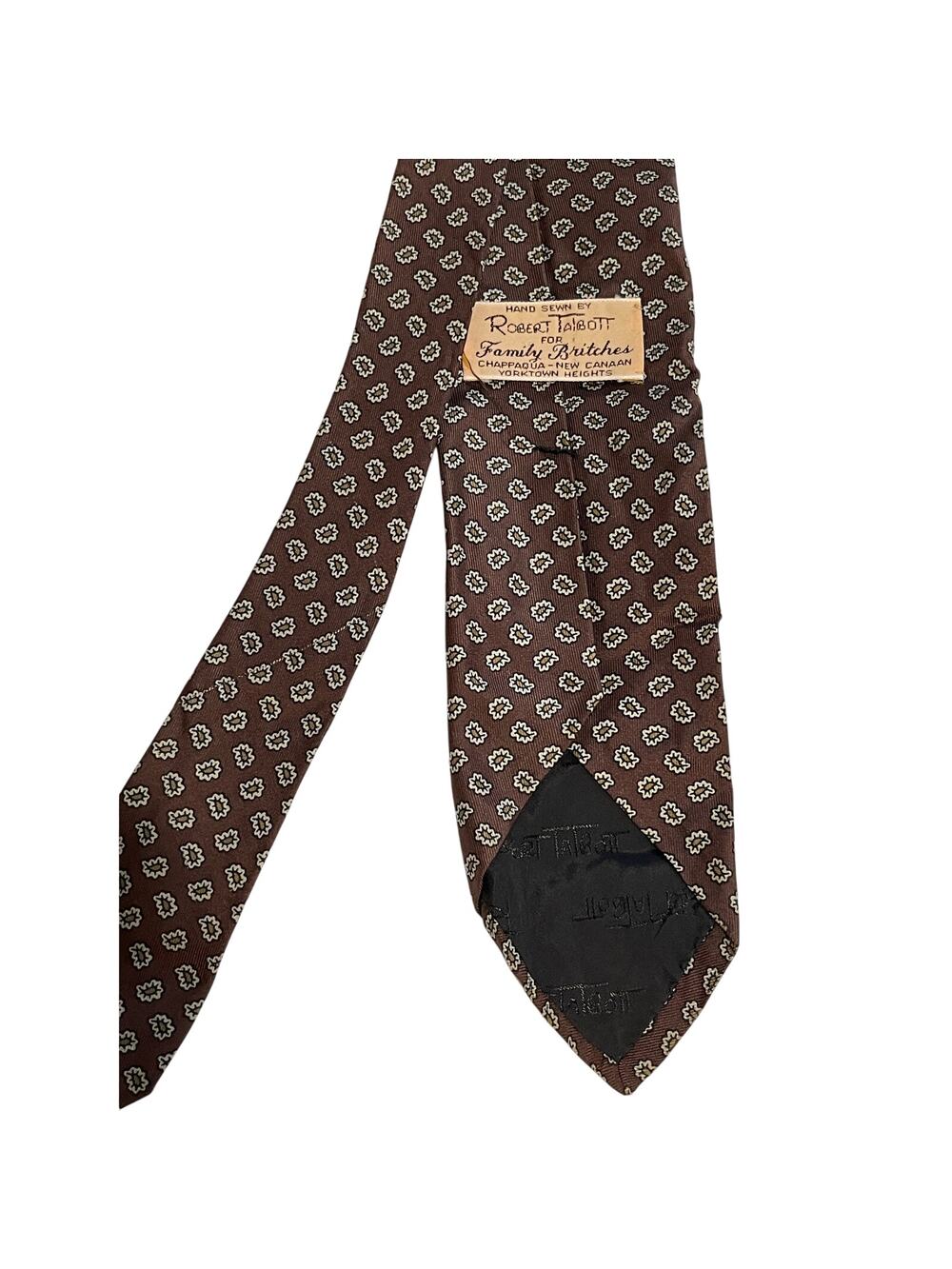 Vintage Robert Talbott Hand Sewn 100% Silk Necktie Hand Blocked English Made